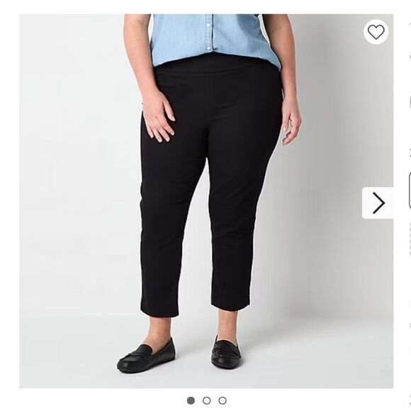 St. John's Bay Pants - Take 50% OFF- St. John's Bay Black Ankle Pants, Size-16P